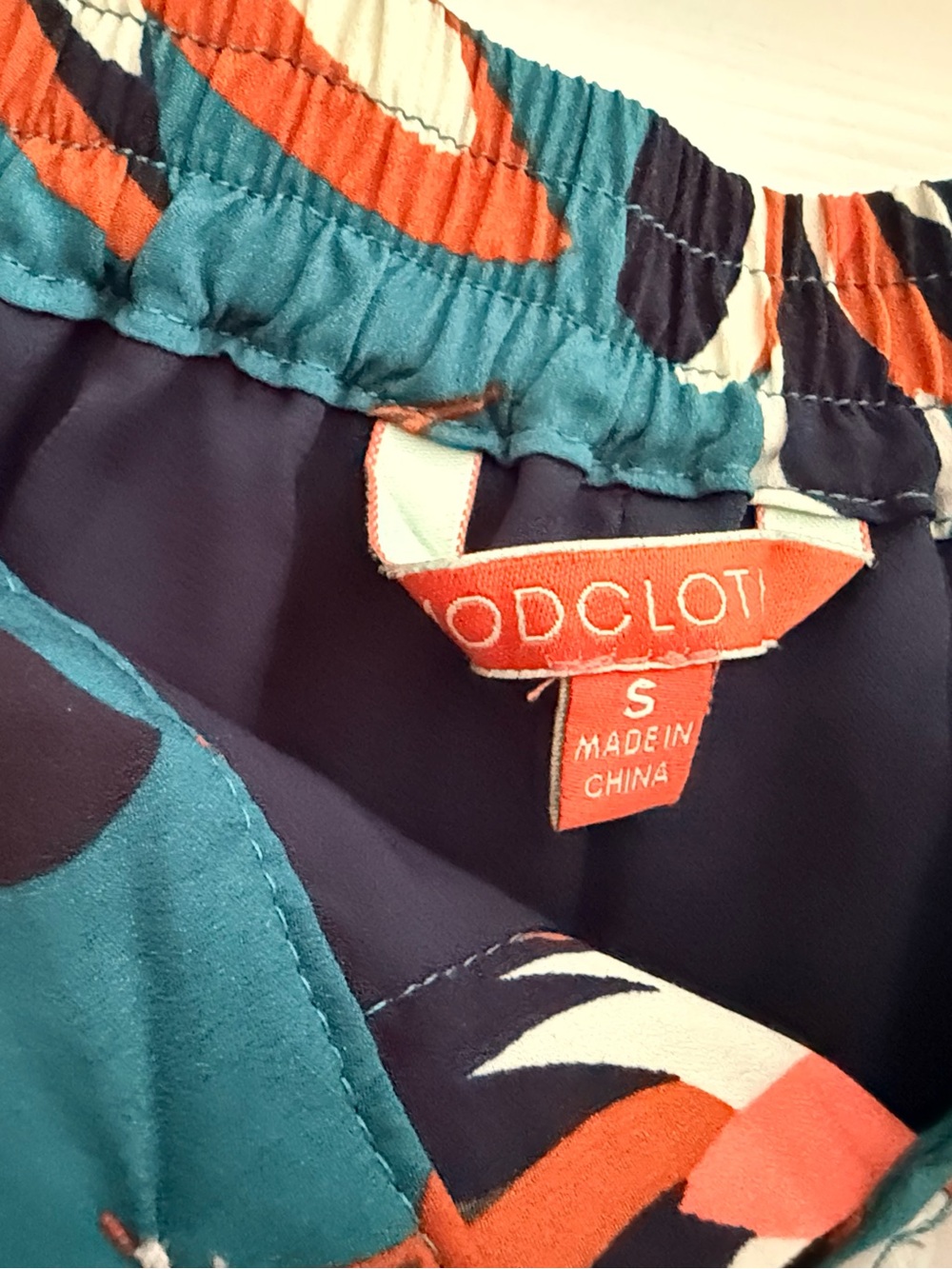 Modcloth Teal Floral Button-Front Maxi Skirt - Picture 4 of 5